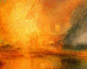 The Burning of the Houses of Parliament - 约瑟夫·玛罗德·威廉·透纳